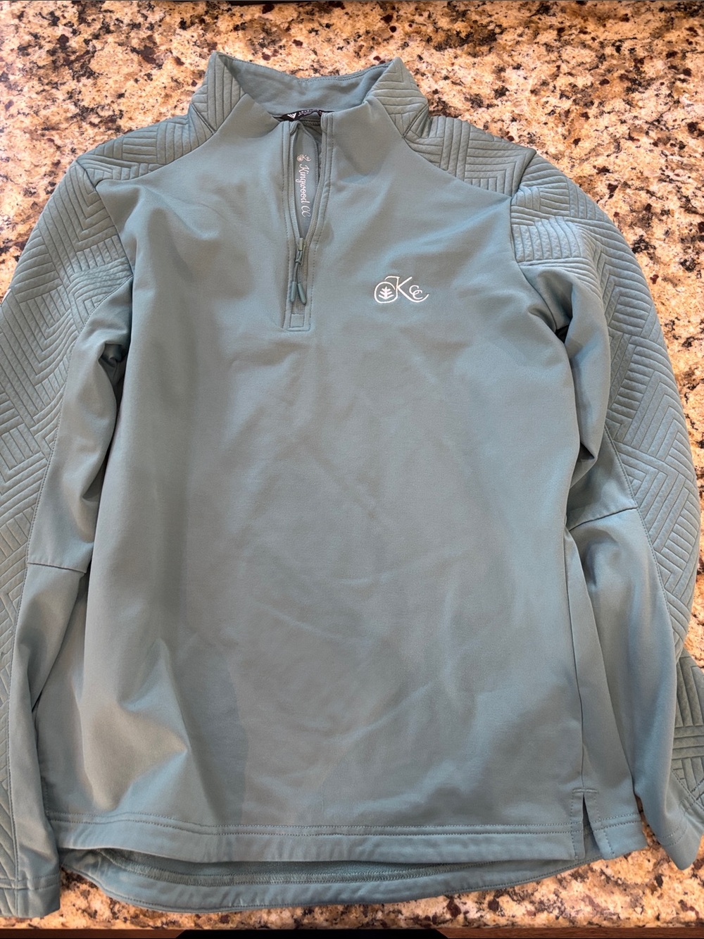 Women's Teal Quarter-Zip Performance Pullover